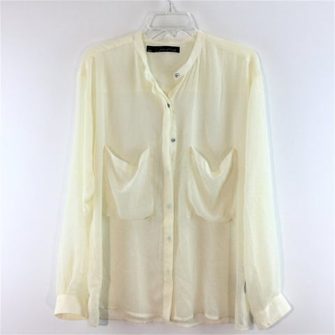 Button down long sleeves top Size S