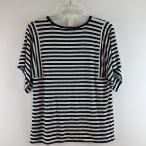 Striped shorts sleeves top Size S