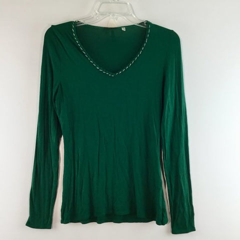 V neck rope coolar long sleeves top Size M