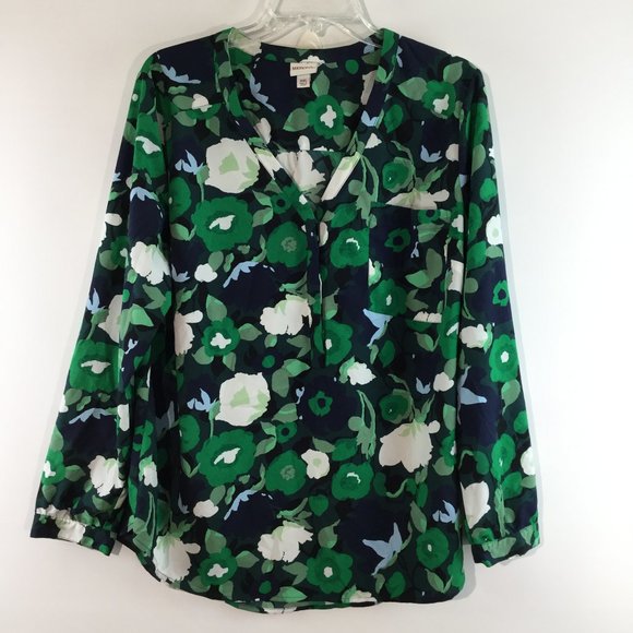Floral print long sleeves top Size XXL