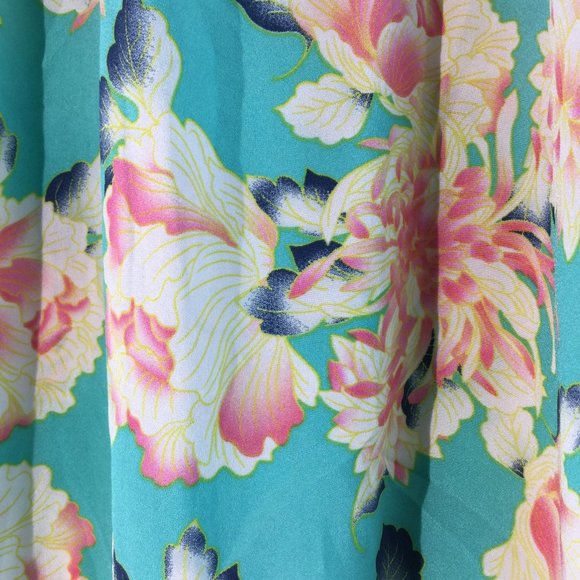 Floral print shorts sleeves top