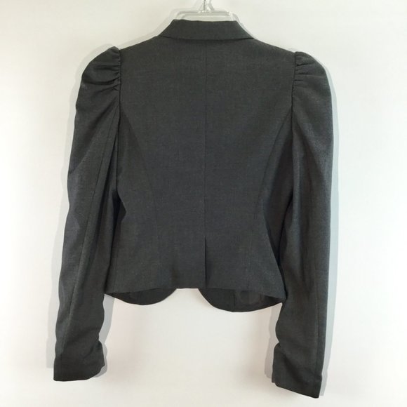 One button gathered long sleeves jacket Size 2