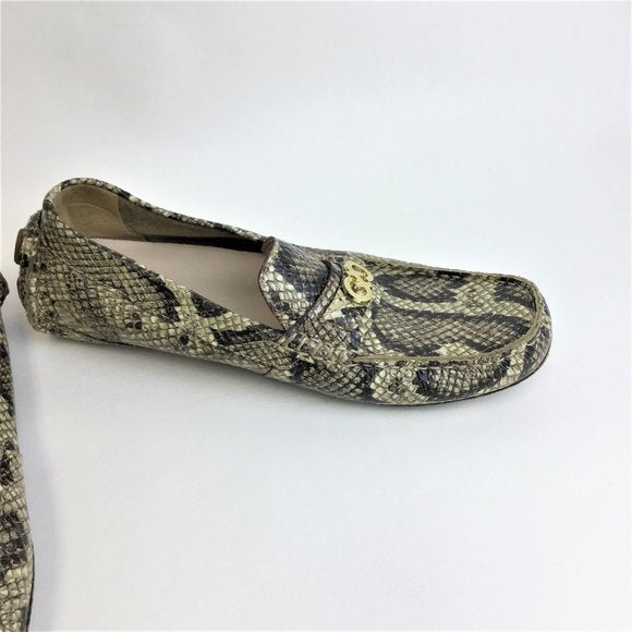 Snake skin loafer slip on NWOT