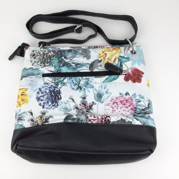 Floral print handbag