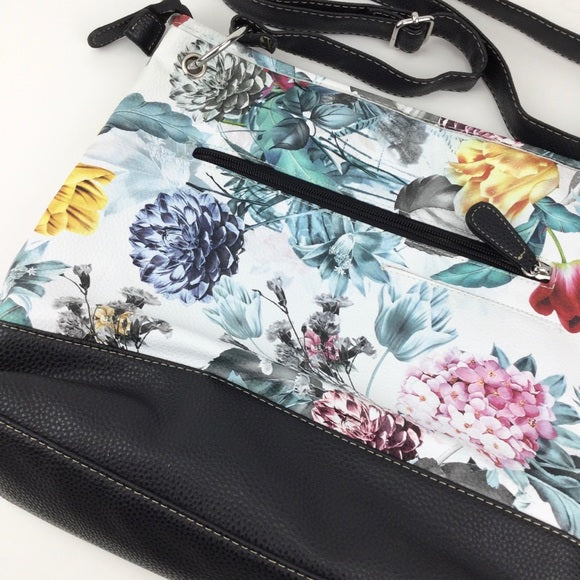 Floral print handbag