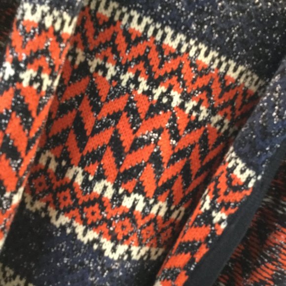 Miss Me tribal print knit with hood cardigan
